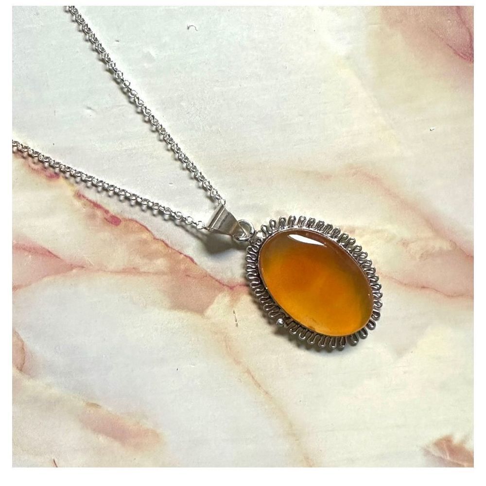 Mookaite jasper pendant necklace